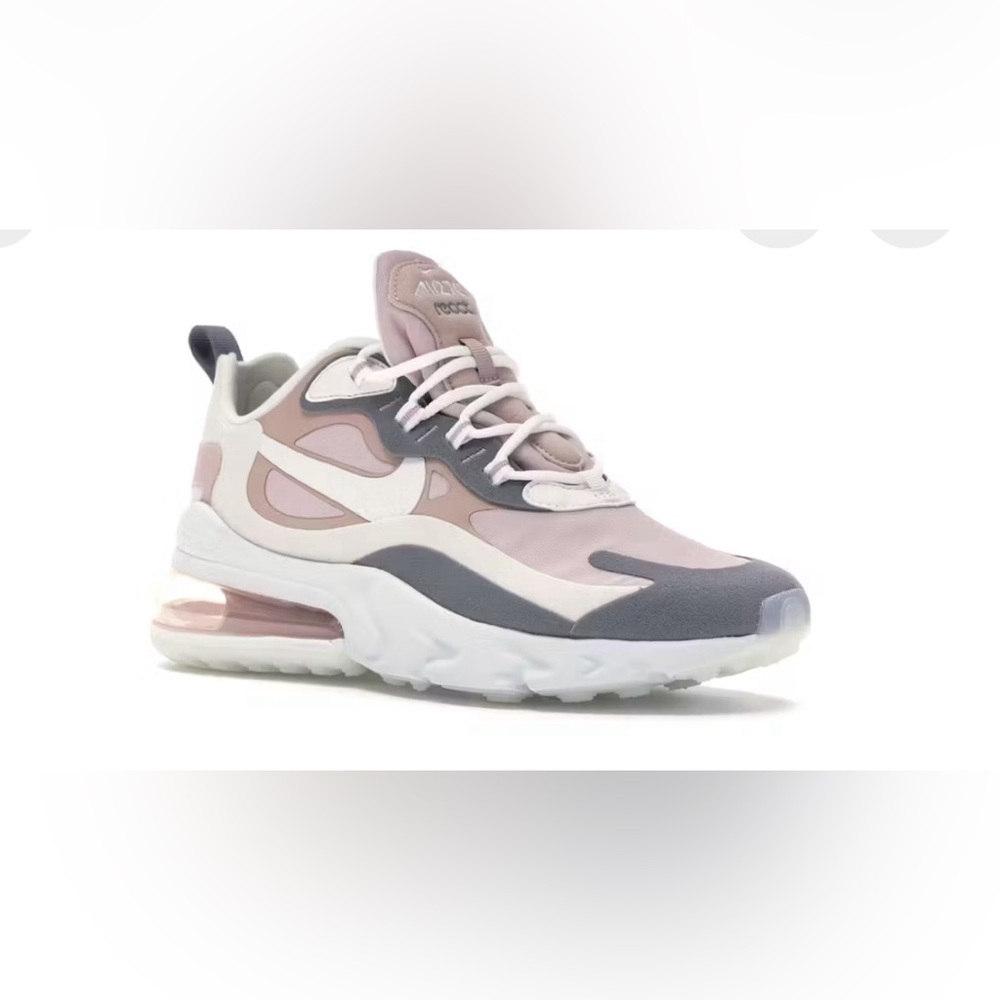 Women’s Nike Air Max 270 React. Plum Chalk Stone Mauve.